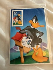 Vintage Looney Tunes Bugs Daffy Duck Stamp