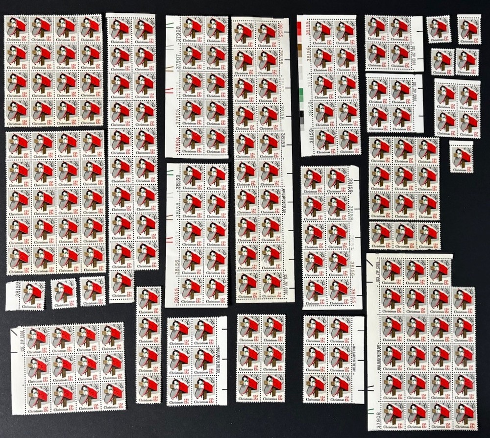 Vintage .13 Christmas Red Rural Mail Box 226 USPS Postage Stamp Scott # 1730 MNH