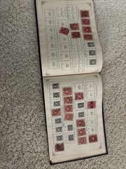 Vintage 1930s U.S. Stamp Album – 1893 Columbians, Prexies, Airmail & Philippines