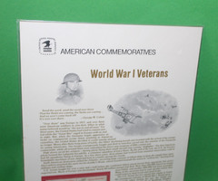 American Commemoratives World War 1 Veterans USPS Stamps 248 August 26, 1985