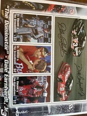 DALE EARNHART&DALE JR. 6 $2.00 ST.VINCENT LEGAL TENDER STAMPS! + Earnhardt MUG