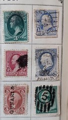 United States, fine collection late 1800s, 54 stamps, used and unused