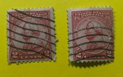 (2) Vintage General Von Steuben 2 Cent U.S. Postage Stamps 1730-1930