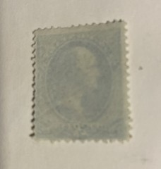 VERY RARE 1870-79 3 CENT GEORGE WASHINGTON US GREEN POSTAGE STAMP, USED
