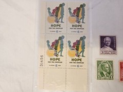 25 VINTAGE STAMP LOT Falkland Islands «Canal Zone» NRA James Weldon Chennault