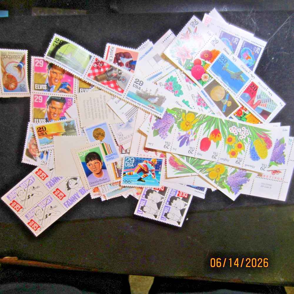 (1,000) TWENTY NINE Cent Mint Postage Stamps* Buy At 55% Of Face Value *STK A