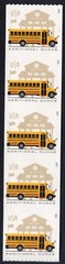 Scott #5741 School Bus Additional Ounce (24¢) Strip of 5 Coil Stamps – MNH