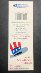 U.S. Scott# 3268c, 1998 H-Rate Hat, Booklet Pane of 20, MNH – 2022 SCV: $15.00