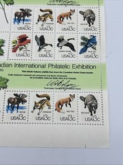 USPS Canadian International Philatelic Exhibition 13 Cent Stamps 25 Full Sheets