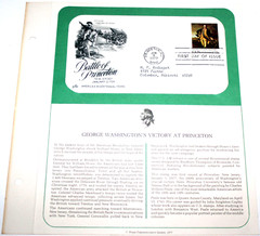 First Day of Issue Souvenir Page Washingtons Victory Princeton 1977 Stamp