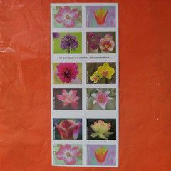Sheet of 20 Garden Beauty Stamp 1 booklet Wedding Celebration Anniversary Stamps