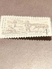US Postage Silver Centennial 4cent Stamp