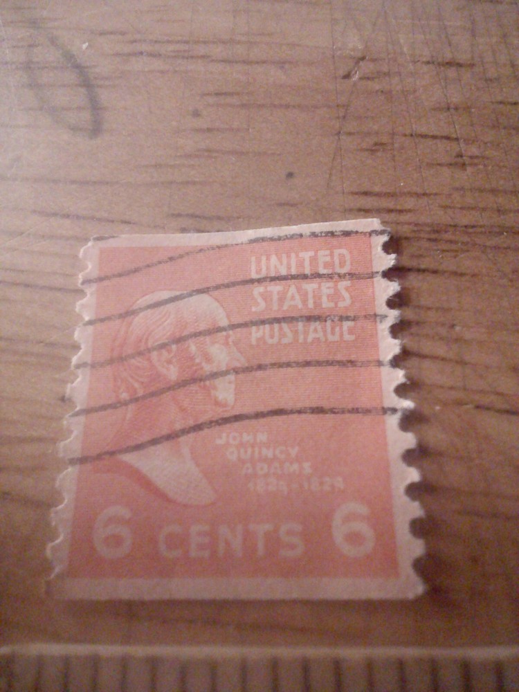 1938 6¢ John Quincy Adams. Presidential Series.