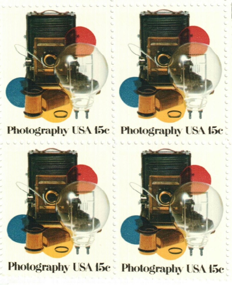 PHOTOGRAPHY–Block of 4 Collectible Unused 1978 Stamps–FREE SHIPPING