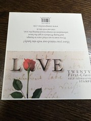 SCOTT # 3496-LOVE-ROSE-BOOKLET OF (20) FIRST CLASS STAMPS-MNH-2001