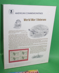 American Commemoratives World War 1 Veterans USPS Stamps 248 August 26, 1985