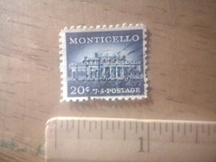1956 20c Monticello. Liberty Series.