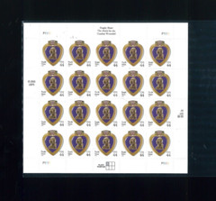 United States 44¢ Purple Heart Postage Stamp #4390 MNH Sheet
