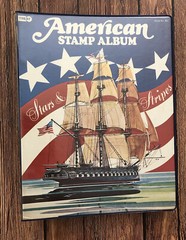 American Stamp Album. Stars And Stripes.