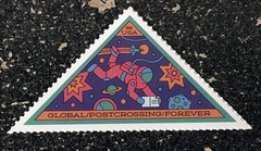 2026USA Global Forever Rate – Postcrossing Spaceman – Single Stamp Mint
