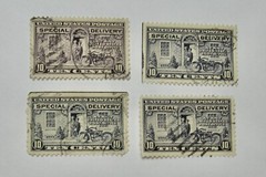 Group of four 1922 Special Delivery 10 Cent Stamps (No. 2)