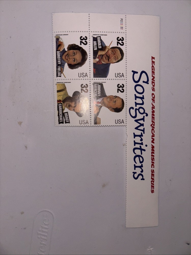 US Stamps SONGWRITERS, Legends of American Music Series 1995, MNH, #3100-3103