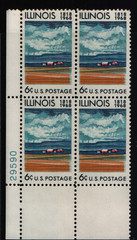 1968 6c Illinois Statehood Block of Four Scott #1339 ST230