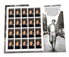 1996 Collector Stamps «Legends of Hollywood» – Featuring «James Dean» *