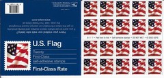 US SCOTT 3623a BOOKLET OF 20 FLAG STAMPS 37 CENT FACE MNH
