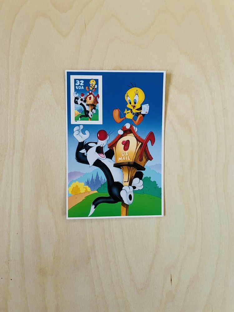 United States 32¢ Looney Tunes Tweety & Sylvester Postage Stamp #3204 Single