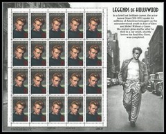 US SCOTT 3082 PANE OF 20 JAMES DEAN LEGENDS OF HOLLYWOOD 32 CENTS FACE MNH