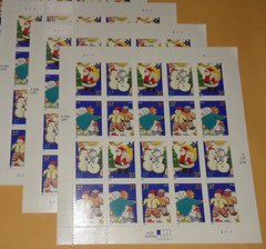 Three Panes x 20 = 60 of HOLIDAY COOKIES 37¢ US Christmas Stamps. Sc # 3949-3952