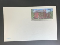 USA – 19c Postal Card 1993 – Massachussets Hall – Bowdoin College Unused [2]