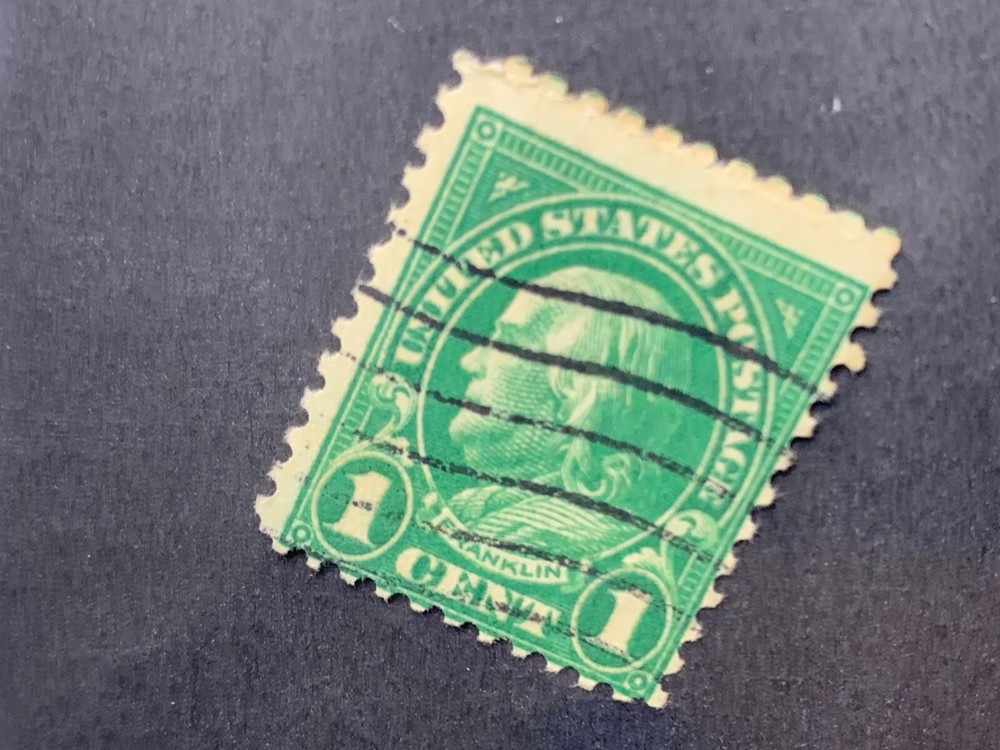 US 1923, Scott # 552, Ben Franklin, Used (1x)