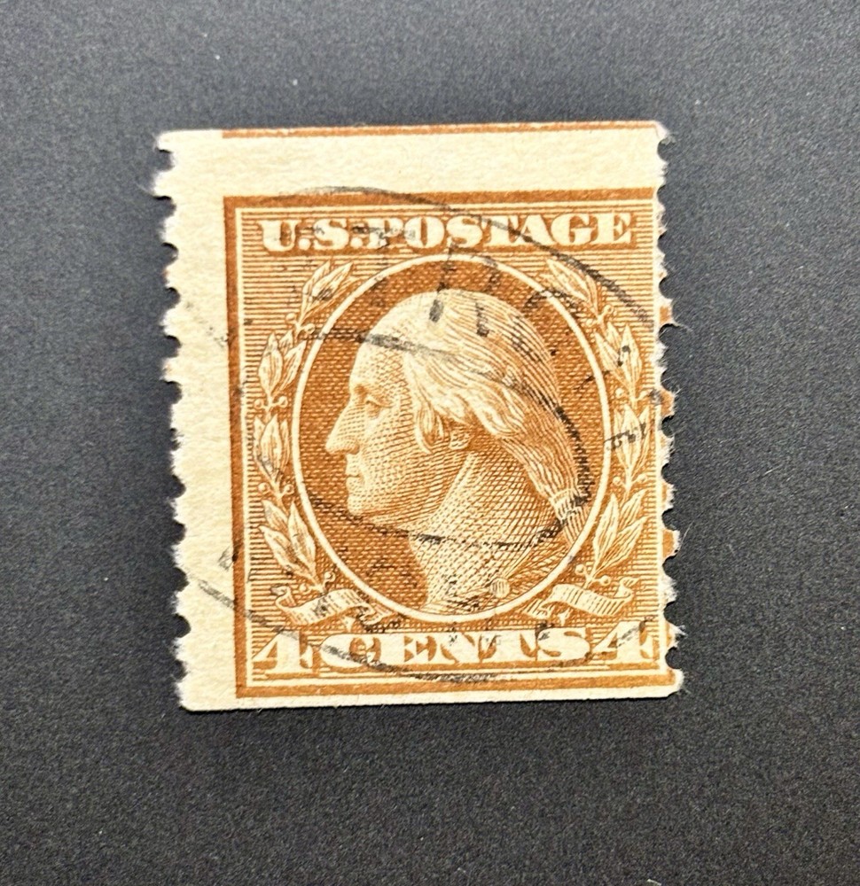 US Stamp Scott #457, Brown, Single Line Watermark, Perf. 10 Vertically