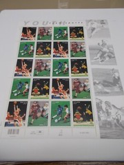 #3399-3402 SHEET OF 20 YOUTH TEAM SPORTS 33 Cent Postage Stamps 1999 MINT
