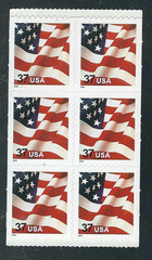 Scott #3636…37 Cent…Flag…Booklet Pane of 6