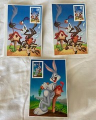Looney Tunes Stamps Bugs Bunny, Roadrunner & WIle E Coyote Sheets