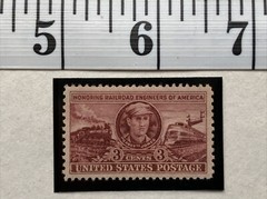 Honoring Railroad Engineers of America: ‘Casey Jones’ 3c Stamp with Mount