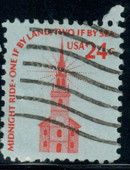 USA – 1975 – Americana Issue – Buildings – Old North Church – 24¢ – #3729