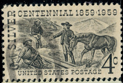 USA – 1959 – The 100th Anniversary of Discovery of Silver – 4¢ – #3048