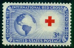 #1016 3¢ RED CROSS STAMPS, LOT OF 400, MINT – SPICE UP YOUR MAILINGS!
