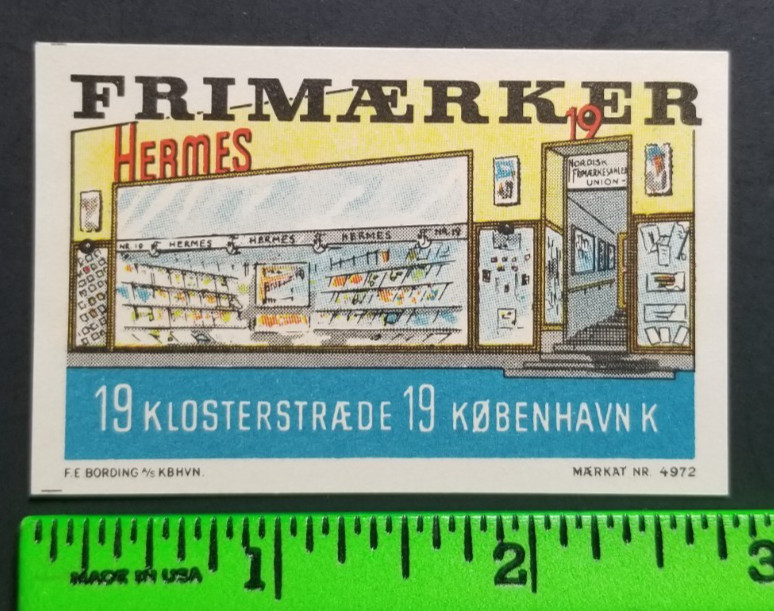 Vintage Frimaeker Hermes Store Poster Stamp