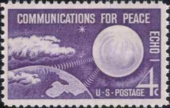 USA 1960 – ECHO 1 – World’s First Communication Satellite – MNH – Scott #1173