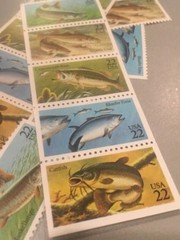 10 Fish Stamps For Holiday, Wedding And Special Occasion Mail