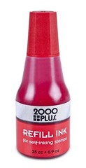 2000 Plus Ink Refill for Self-Inking Stamps and Stamp Pads, 0.9 fl oz, Red