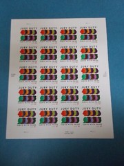 #4200 JURY DUTY SERVE WITH PRIDE Sheet of 20 41 Cent Stamps MNH Free Shipping