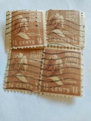 1938 Martha Washington beige hue 1 12 cent beautiful condition, rare vintage