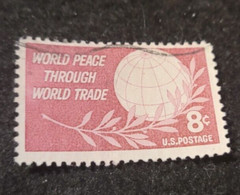 # 1129 – 1959 8¢ World Peace through World Trade ~ Used 1 Stamp + 2 FREE Stamps