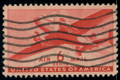 USA – 1941 – Airmail – Twin-Motor Transport Plane – 6¢ – #3314